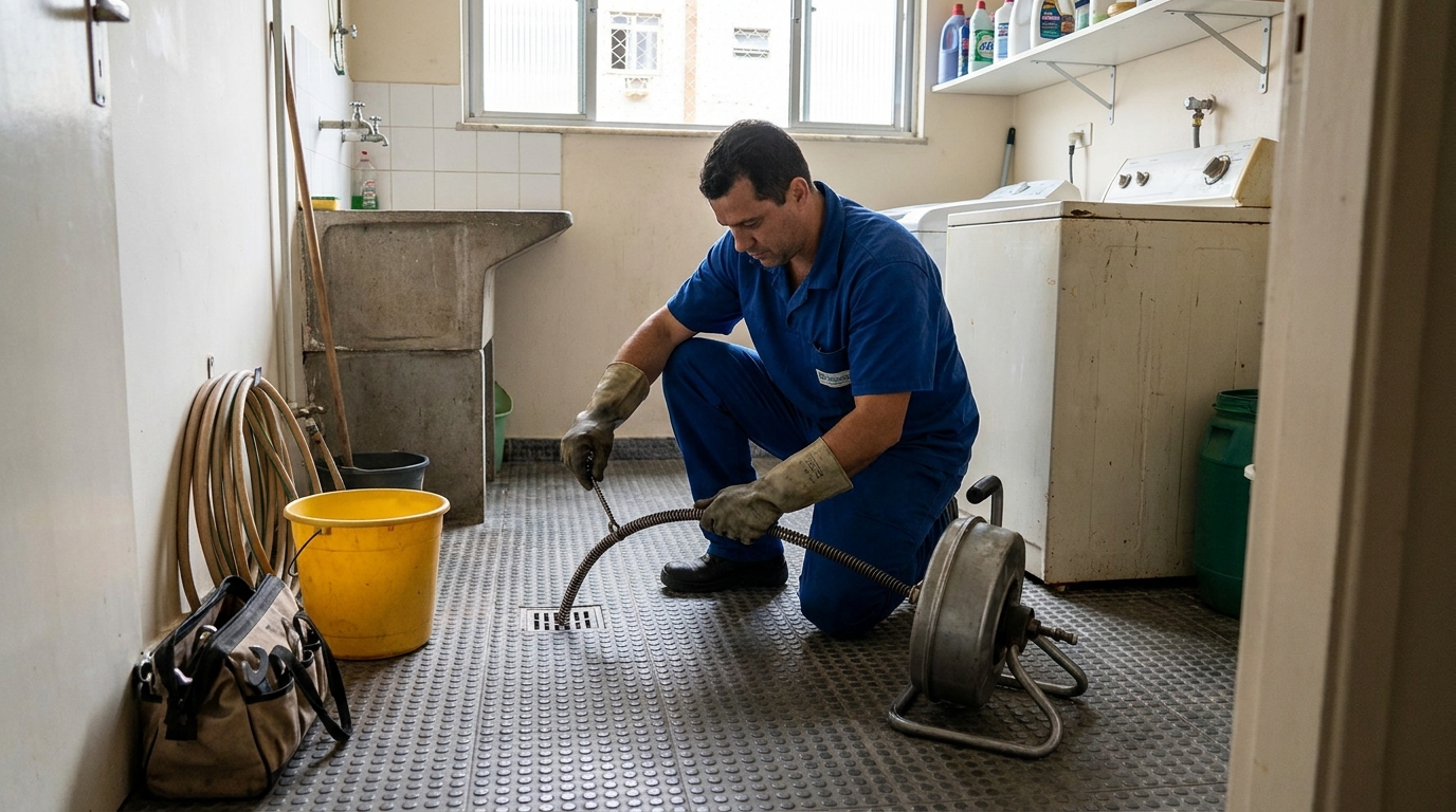 Desentupimento de ralo profissional em Franca‑SP