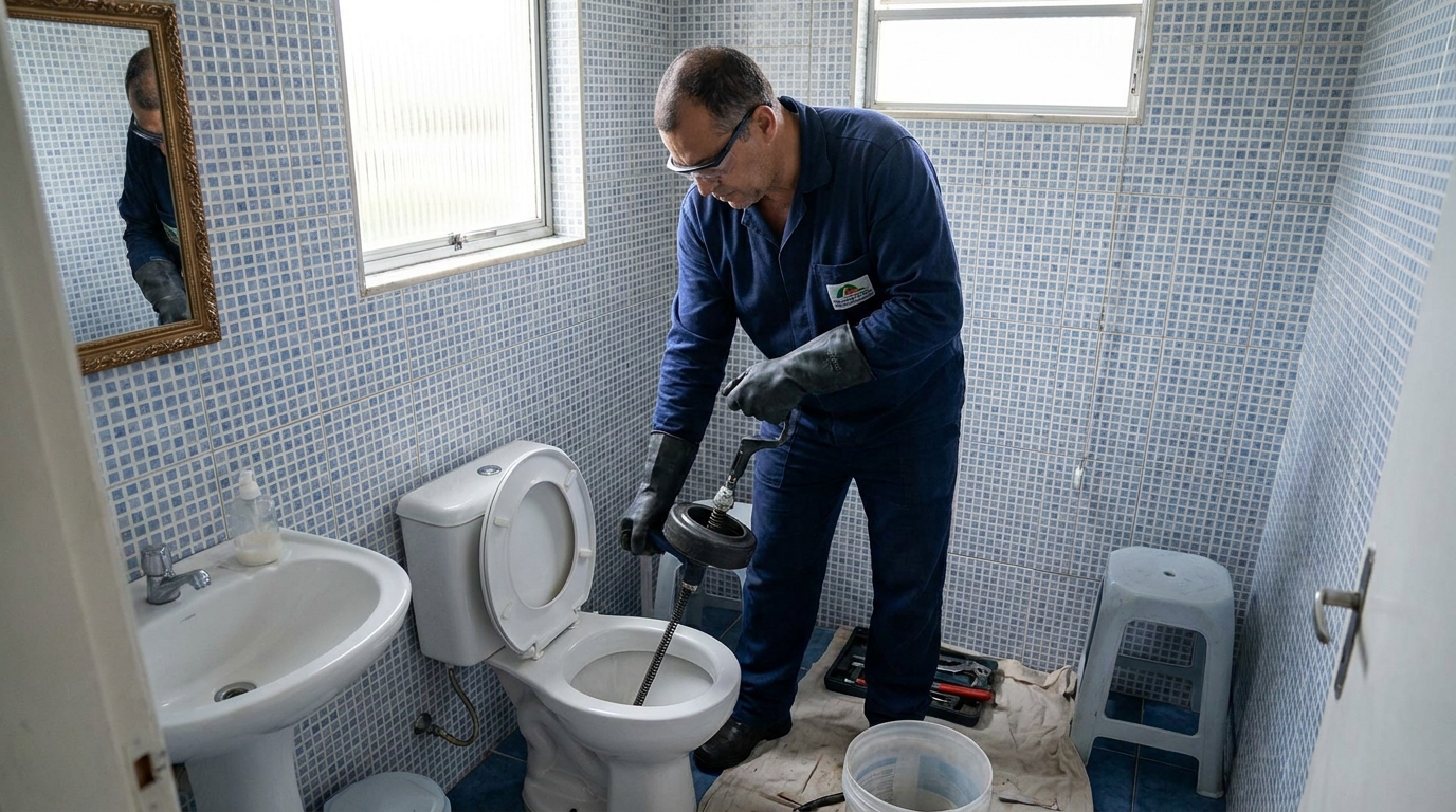 Desentupimento de vaso profissional em Franca‑SP